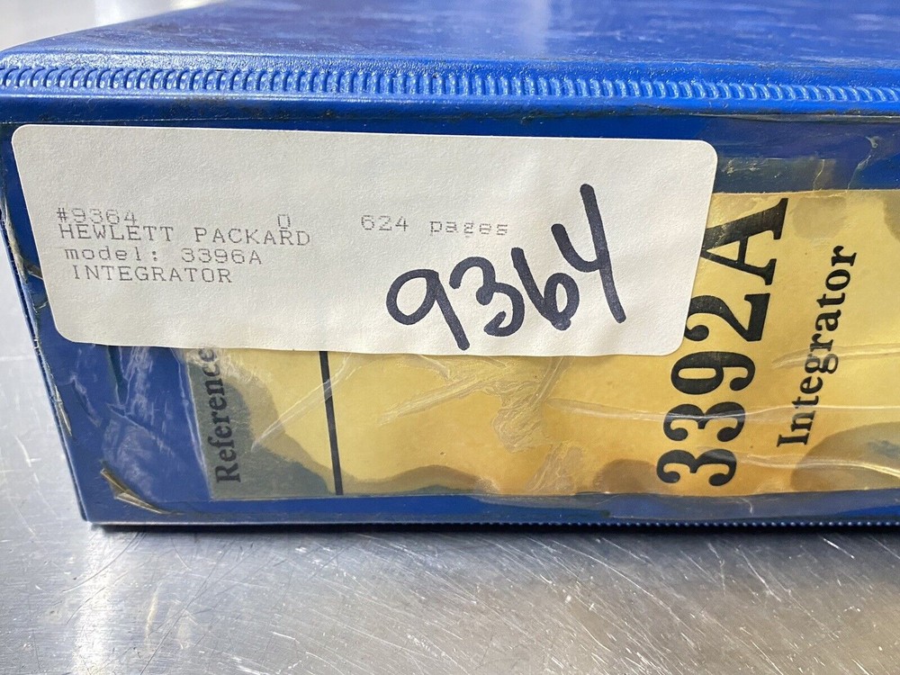 Hewlett Packard HP 3396A Integrator - Users Guide / Manual / Instructions