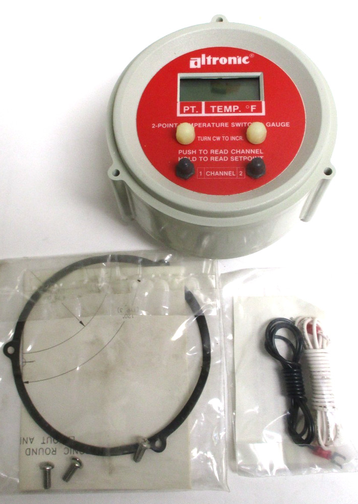 ALTRONICS , DPYH-1392DF , 2-POINT TEMPERATURE SWITH & GAUGE , SURPLUS