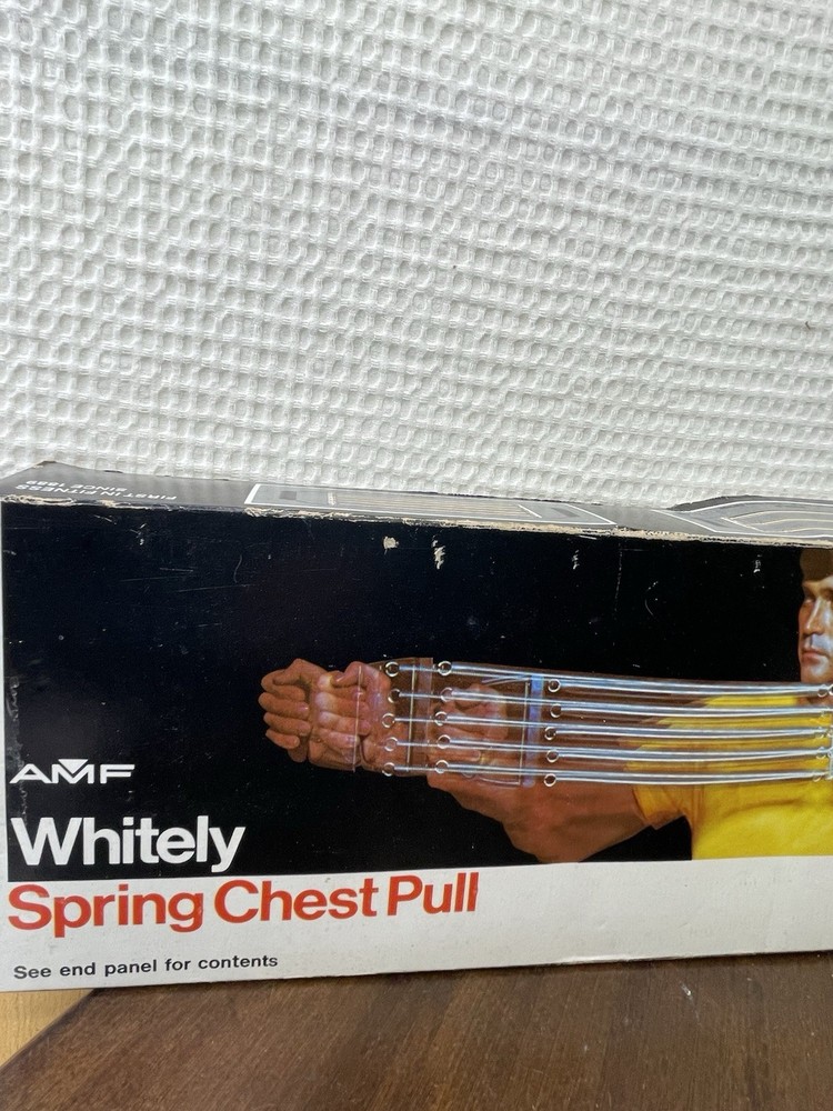 Vintage 1970s DP 5 Spring Chest Pull Expander Exerciser in Original Box