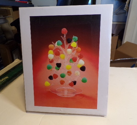 Clear Plastic Three Piece Gumdrop Tree in Original Box New!