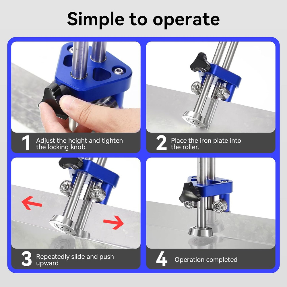 Compact 1-Station Metal Roller Bender - 0-100° Adjustable Bending Range