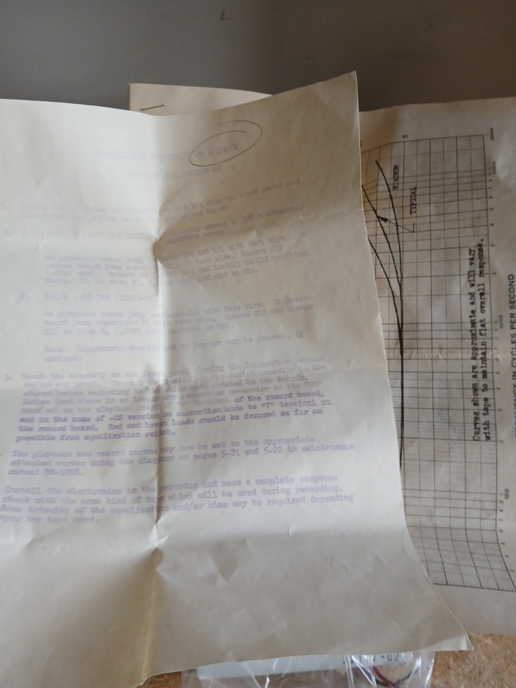 Ampex variable equalizer kit 31172-0