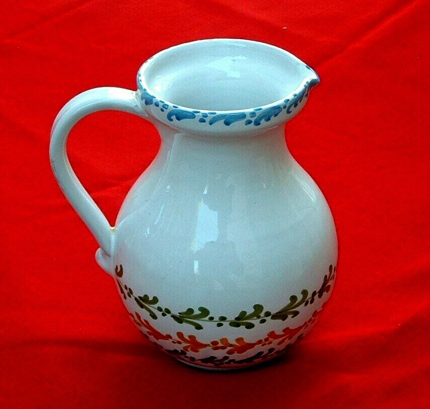 Deruta Ceramic Sara Pitcher 8in