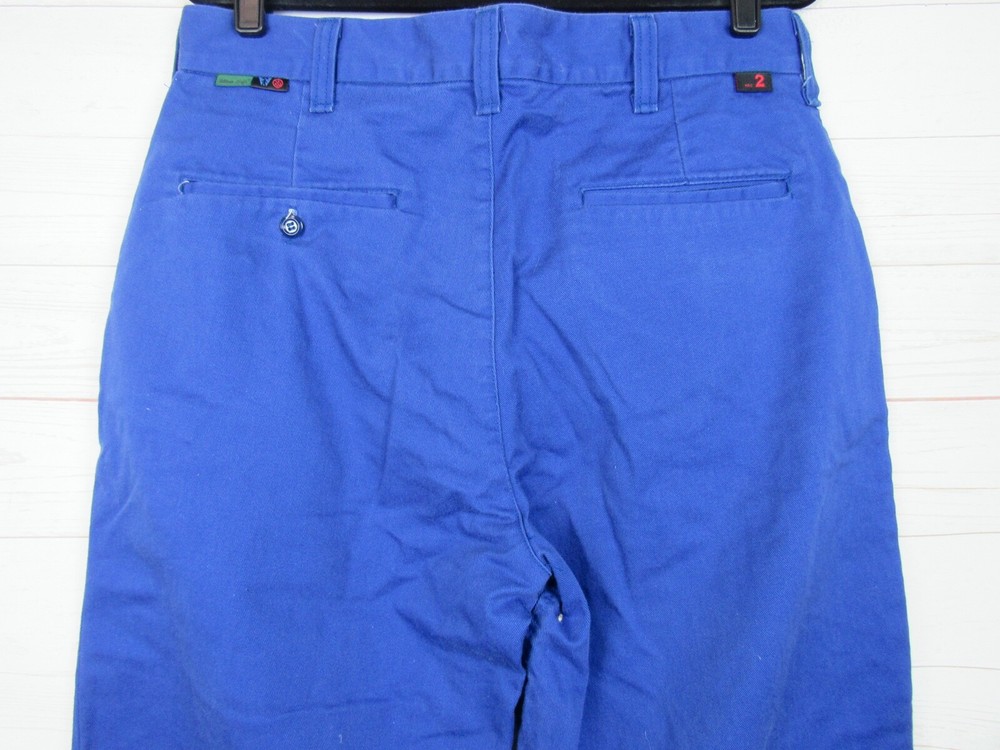 Workrite Mens Bright Blue Flame Resistance Work Pants Size 34 W63