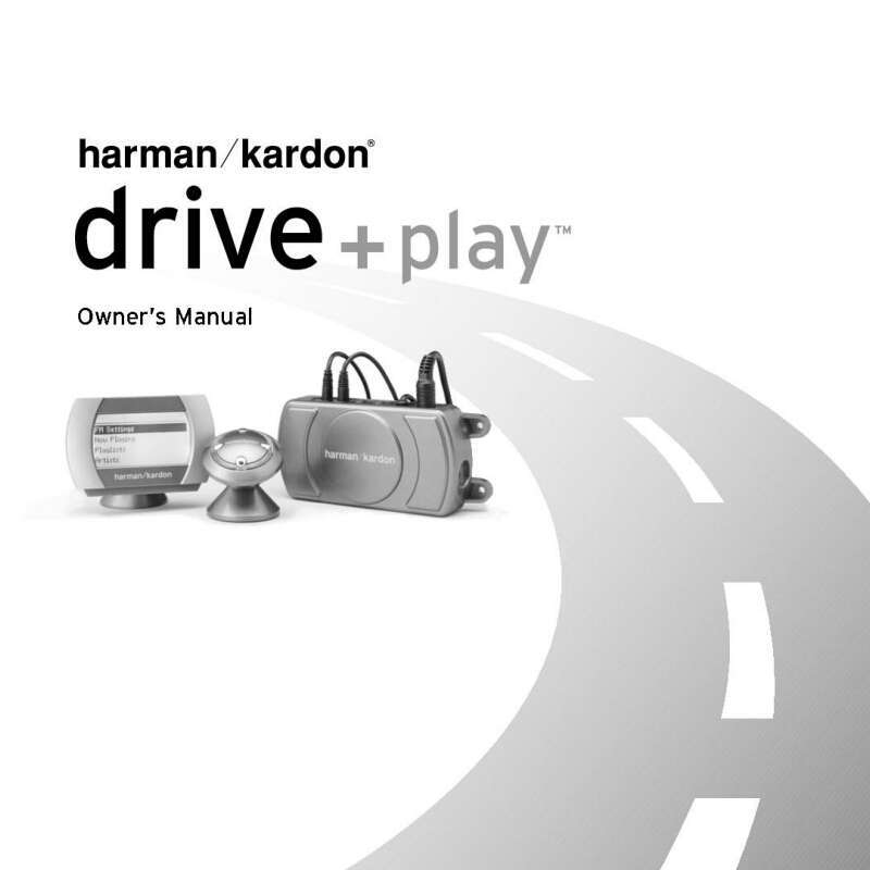 Harman Kardon DP-1 Drive+Play Owners Manual