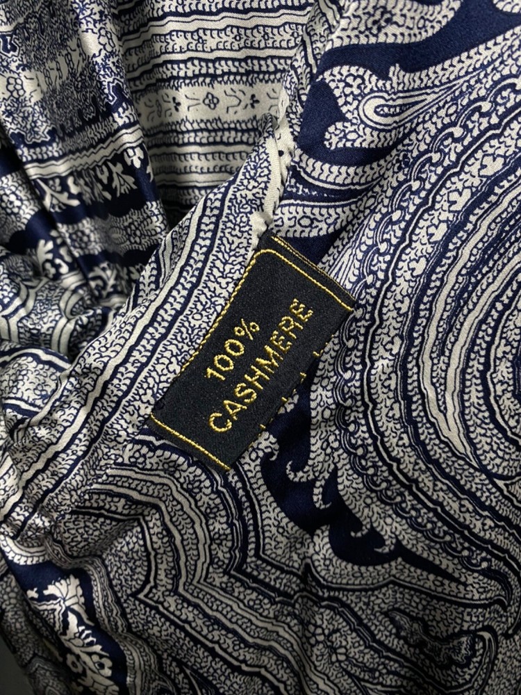 Zilli Men's Blue Leather Silk Paisley Lining Bomber Jacket Size 54