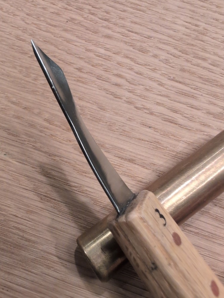 Original Denny #3 Skew Carving Tool