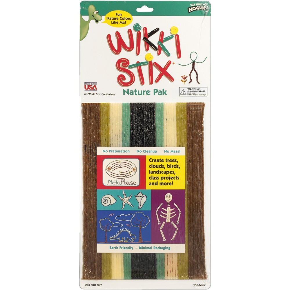 Wikki Stix 8" 48/Pkg-Natural