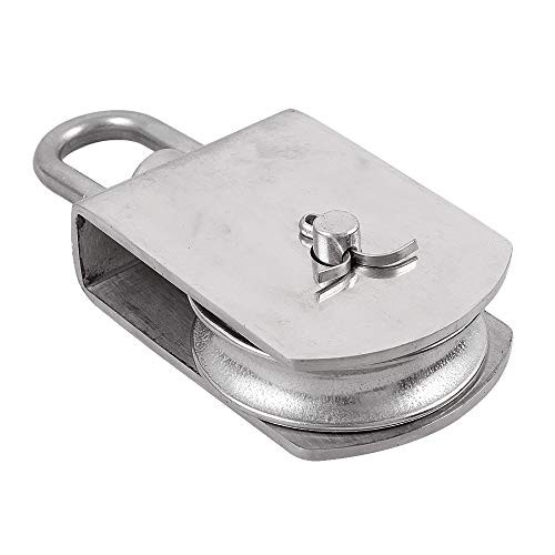 2 Pack M75 Lifting Single Pulley Roller Loading 1700Ibs, 304 M75- 2Pcs