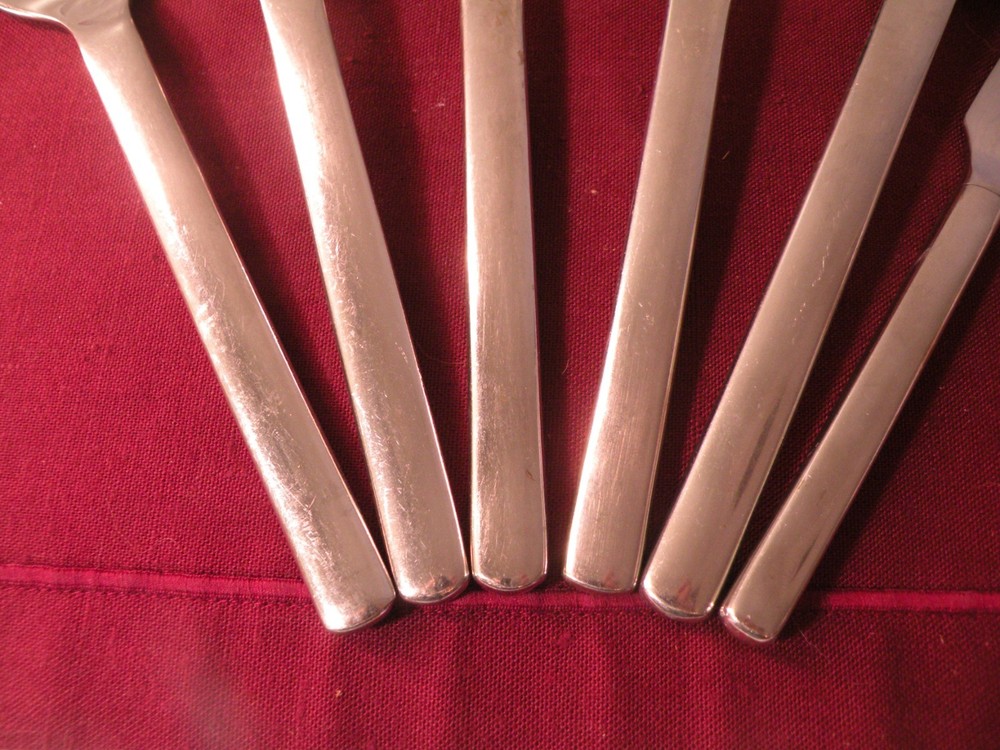 6 Piece Serving Hostess Set Oneida Vectra Solid Slotted Spoon Fork Casserole +