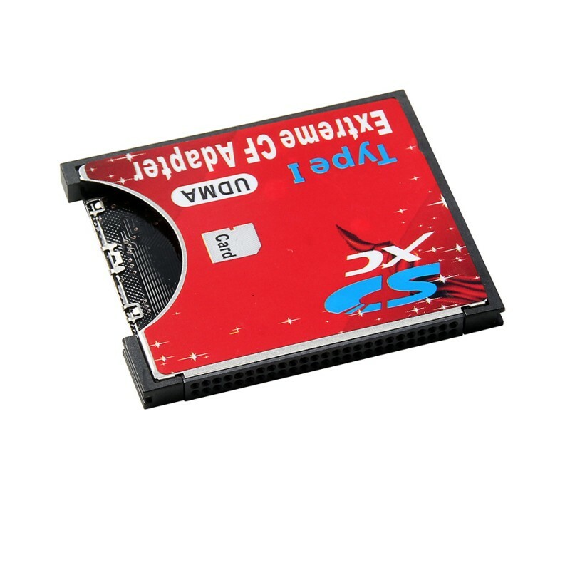 Speed SDXC SDHC SD to CF Compact Flash Memory Card Reader Adapter Type I High