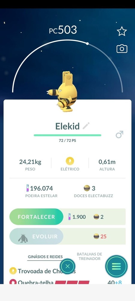 Elekid ( Spark-themed accessory  ) Pokemon Go