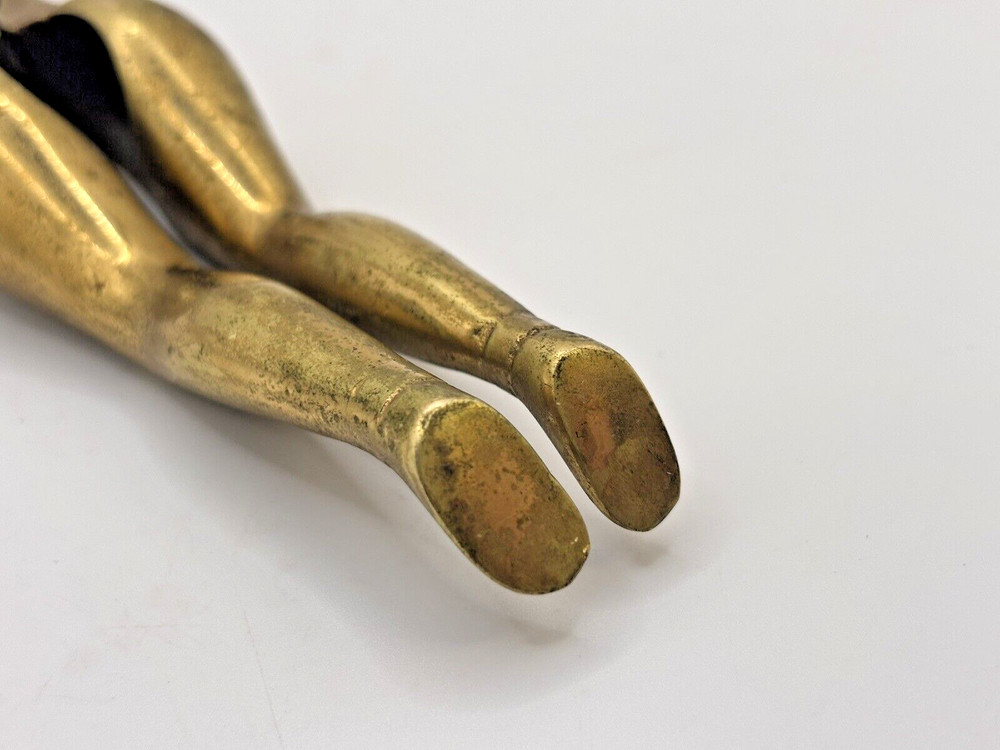 Nutcracker Ladies Legs Risque Funny Solid Brass Barware Party Vintage
