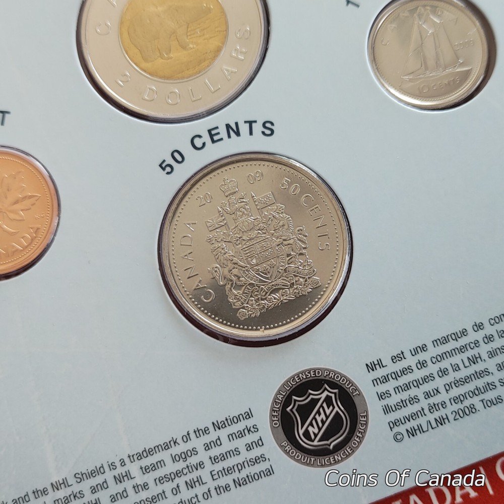 2009 Canada Coin Set - Vancouver Canucks Dollar - Special Edition #coinsofcanada