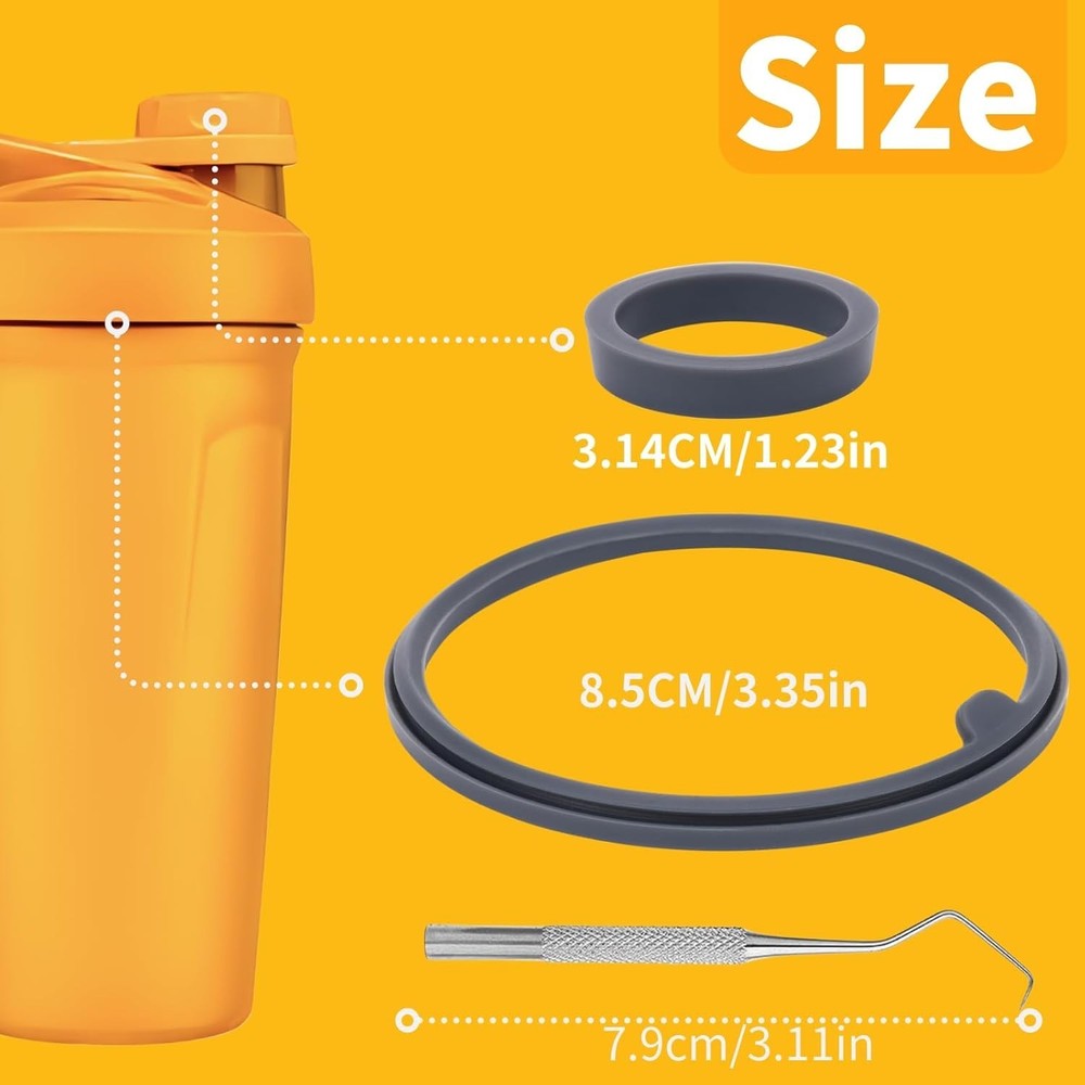 5PCS Replacement Gaskets for BlenderBottle Strada - Odor-Reducing Design