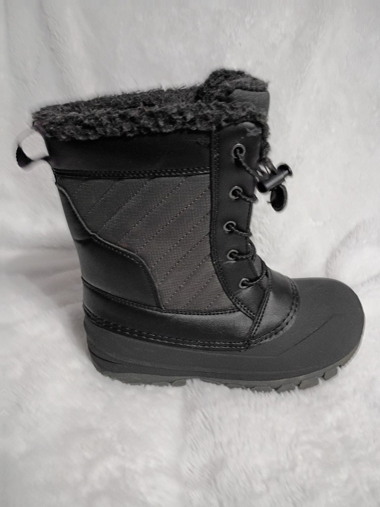 All Motion Boys Black Snow Boots Size 1