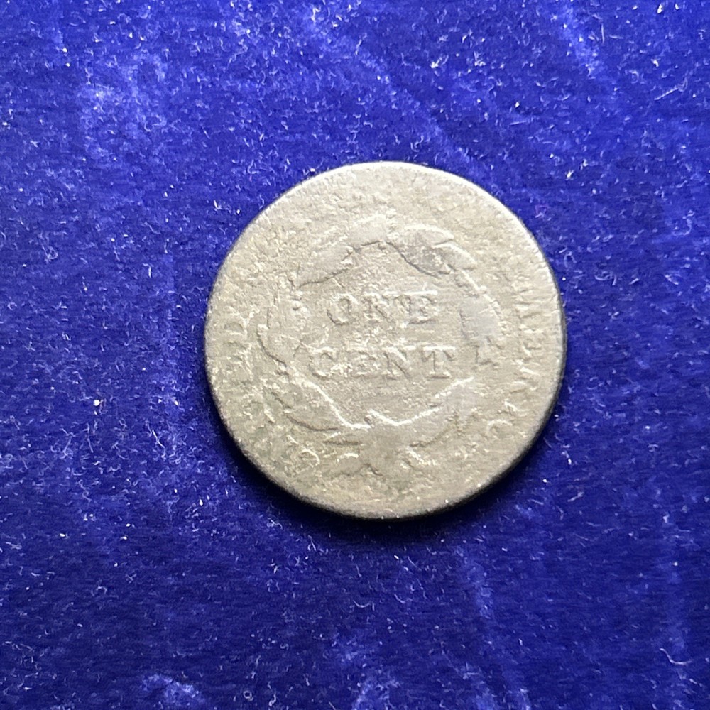 1821 Coronet Head Large Cent US Coin QA2048