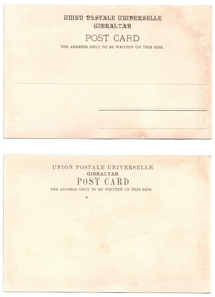 GIBRALTAR - 2 Landscape (Circa 1905) Unused Postcards