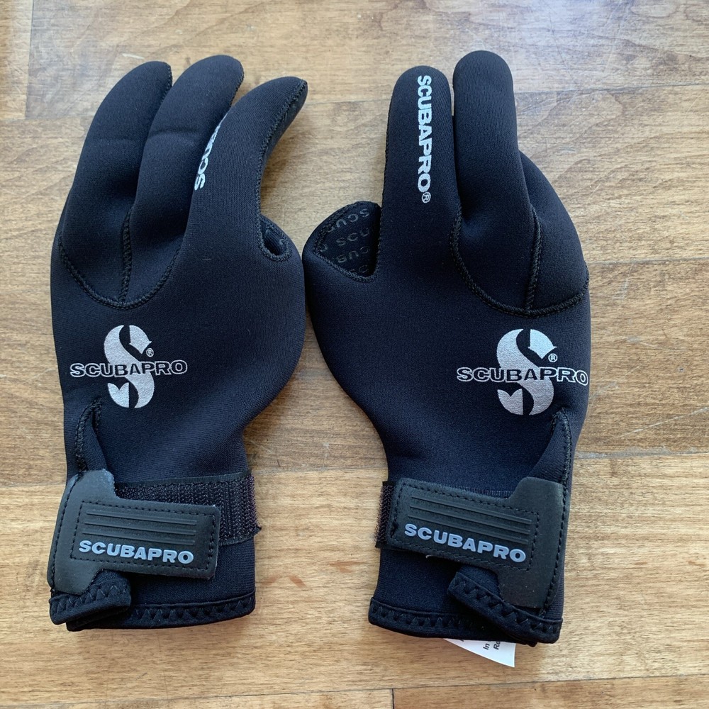 ScubaPro Hyper Flex 3mm Black Size Small Dive Gloves (58.121.200)