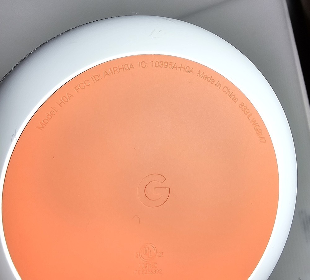 Google Home Mini Smart Assistant Model H0A with Power Supply