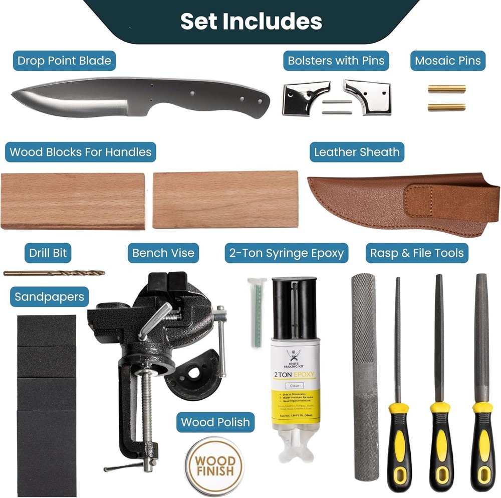 Knife Making Kit for Men DIY Complete Set