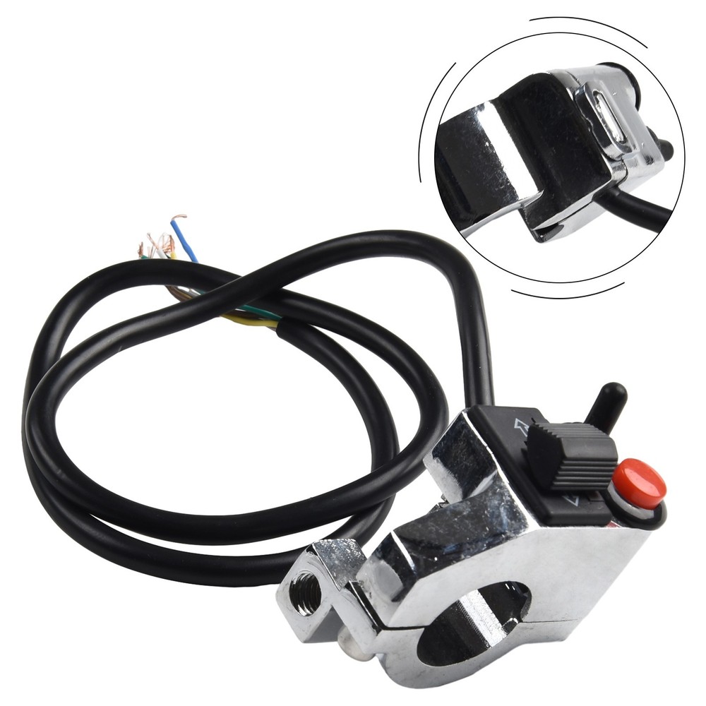 Handlebar Switch Motorcycle 50cm Cable 7/8\" ABS Plastic Left Pratical