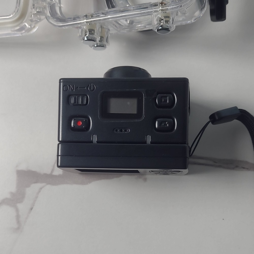 AEE Waterproof Polycarbonate Camera Case Clear Black with Remote