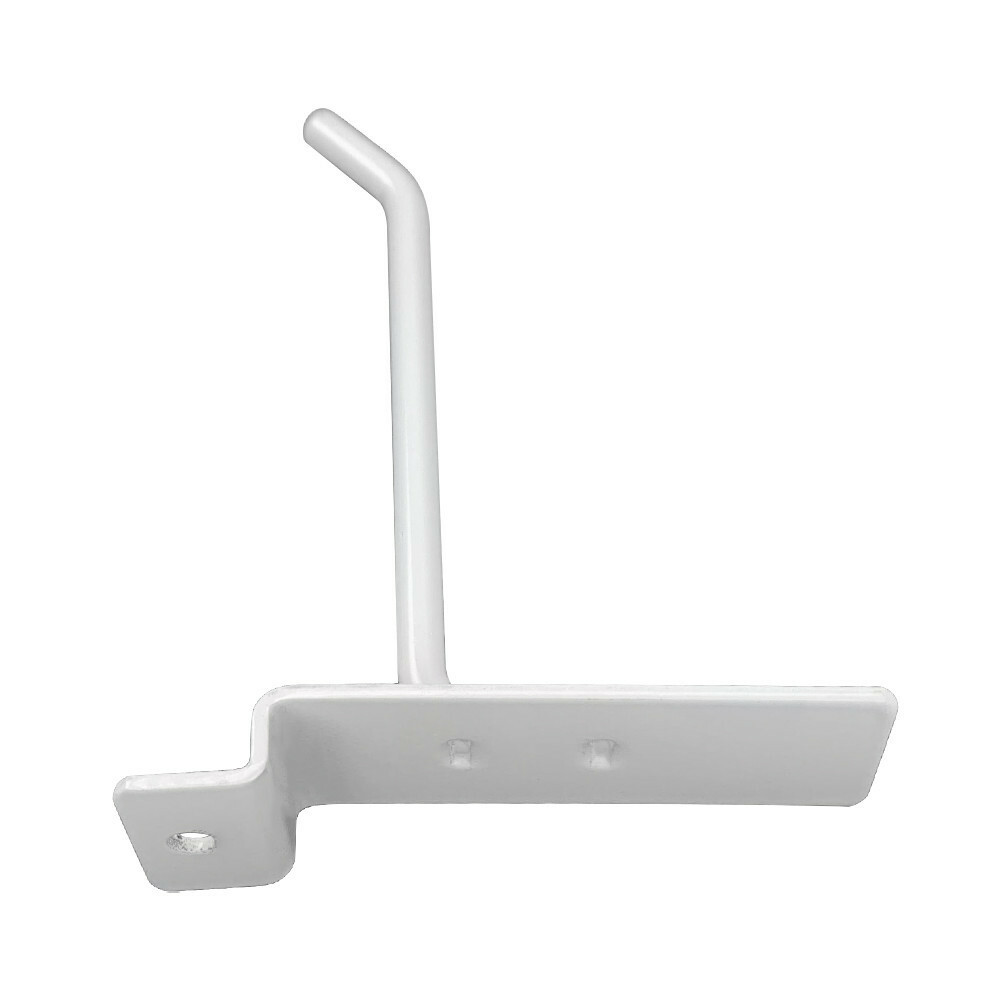4" Slatwall Hook Panel Display Hooks, 1/4" Thickness Metal,Gloss White - PACK 24