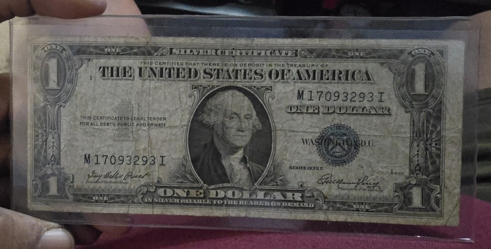 Rare Error Us 1$ Silver Certificate