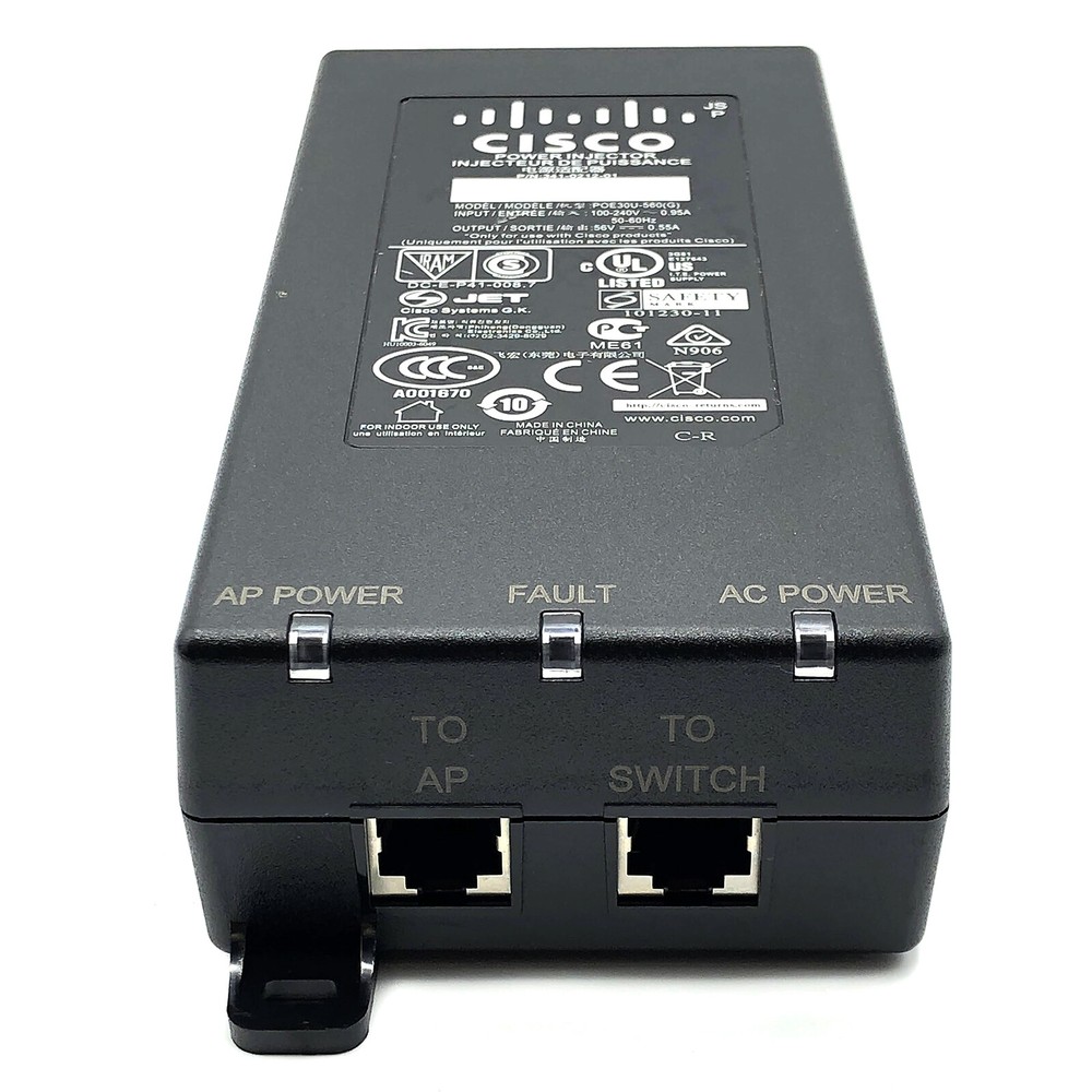 Genuine Cisco Power Injector For Cisco 802.11AC Wave 2 Access Point POE