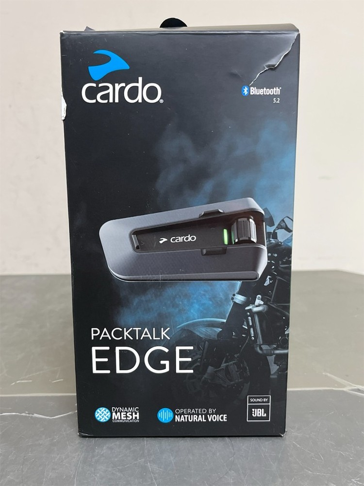 Cardo PACKTALK Edge Motorcycle Bluetooth Communication System Headset Intercom