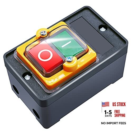 Waterproof Push Button Switch Motor On Off 3 Phase On/Off Switch with Box