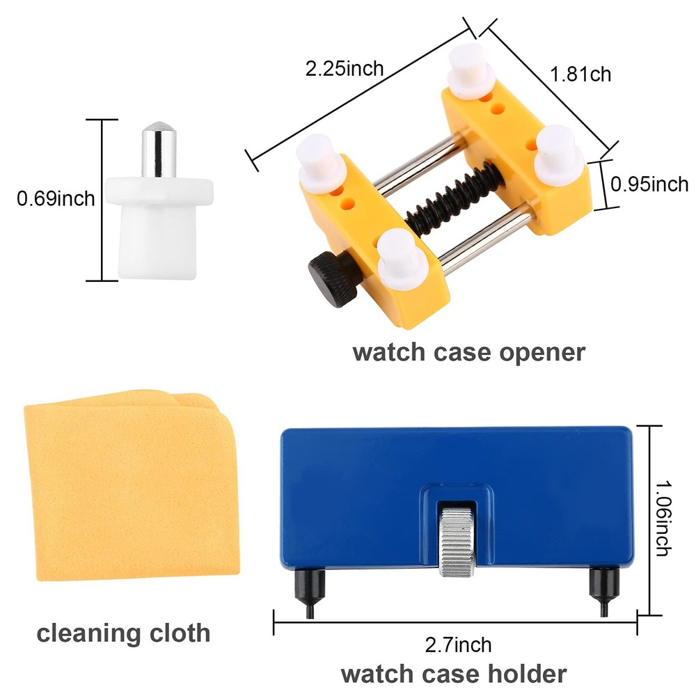 Watch Battery Replacement Tool Kit, 9 PCS Professional Watch Back Remover Tool