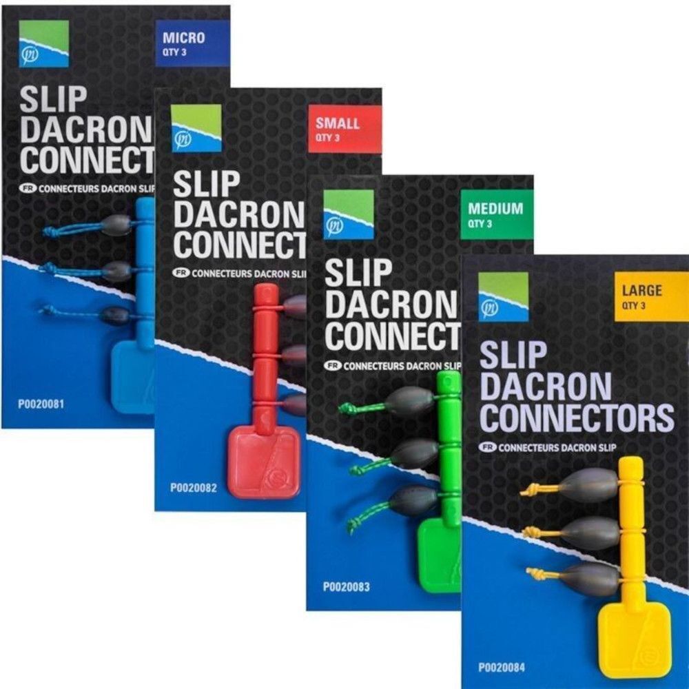 Preston Slip Dacron pole Connectors - All Sizes
