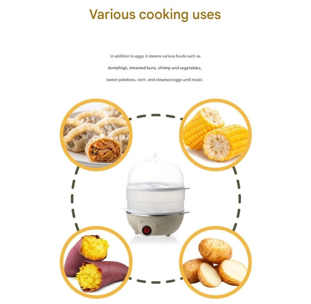 Easy Egg Multi Cooker Electric 17-Egg Capacity Soft Medium Hard-Boiled