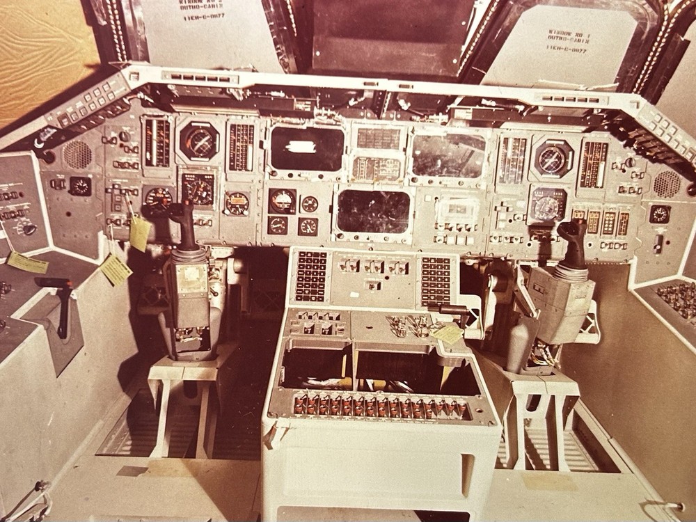 1977 NASA KSC Space Shuttle Orbiter Cockpit Controls Presentation Transparency
