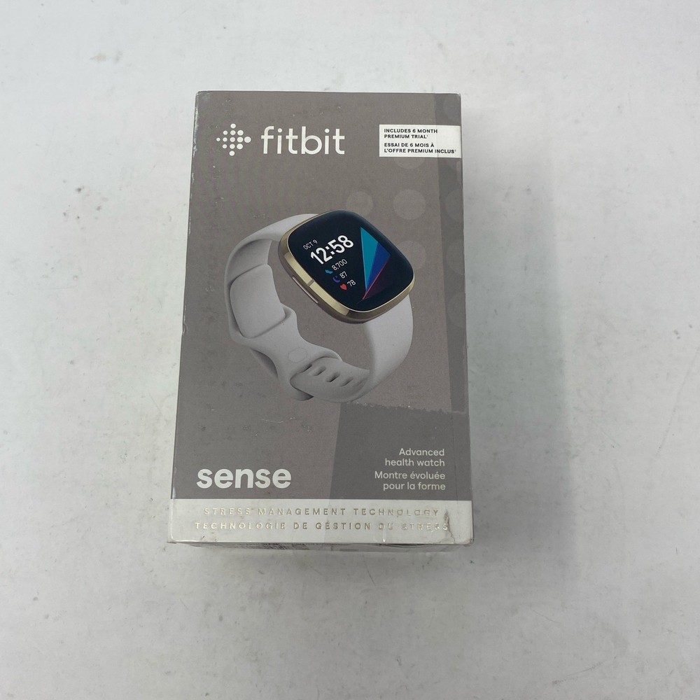 Fitbit Sense Smartwatch Lunar White/Soft Gold FB512GLWT