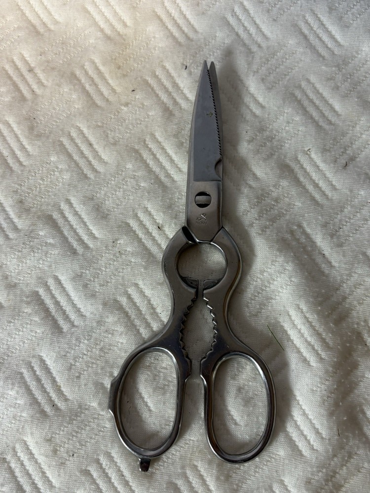 Brushed Stainless Kitchen Shears Pull Apart Made In Italy
