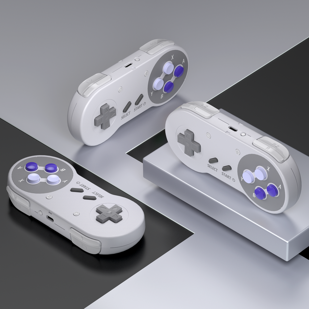 2.4 GHz Wireless SNES Switch Online Controller For Switch PC, Mac OS Steam Deck