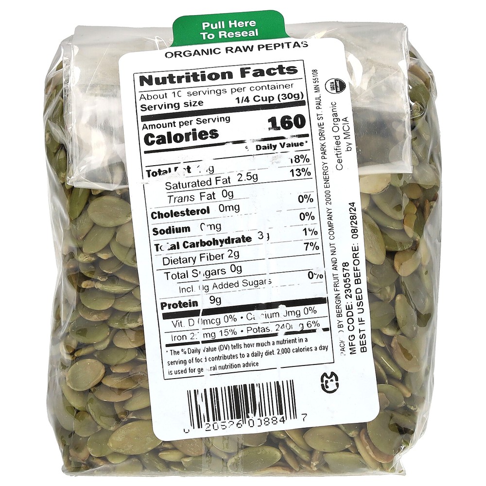 Organic Raw Pepitas, 10 oz (284 g)