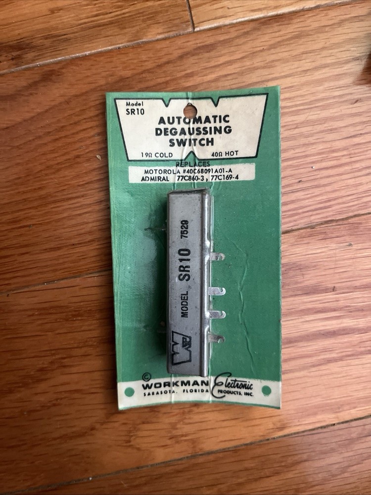 2 NOS Workman Electronic Automatic Degaussing Switch Model SR10 SR9