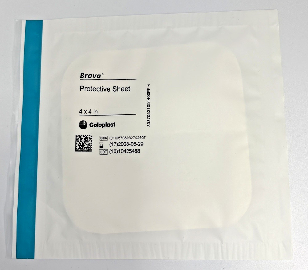 8 Coloplast 032105 Brava® Protective Sheets 4" x 4" Exp 2028