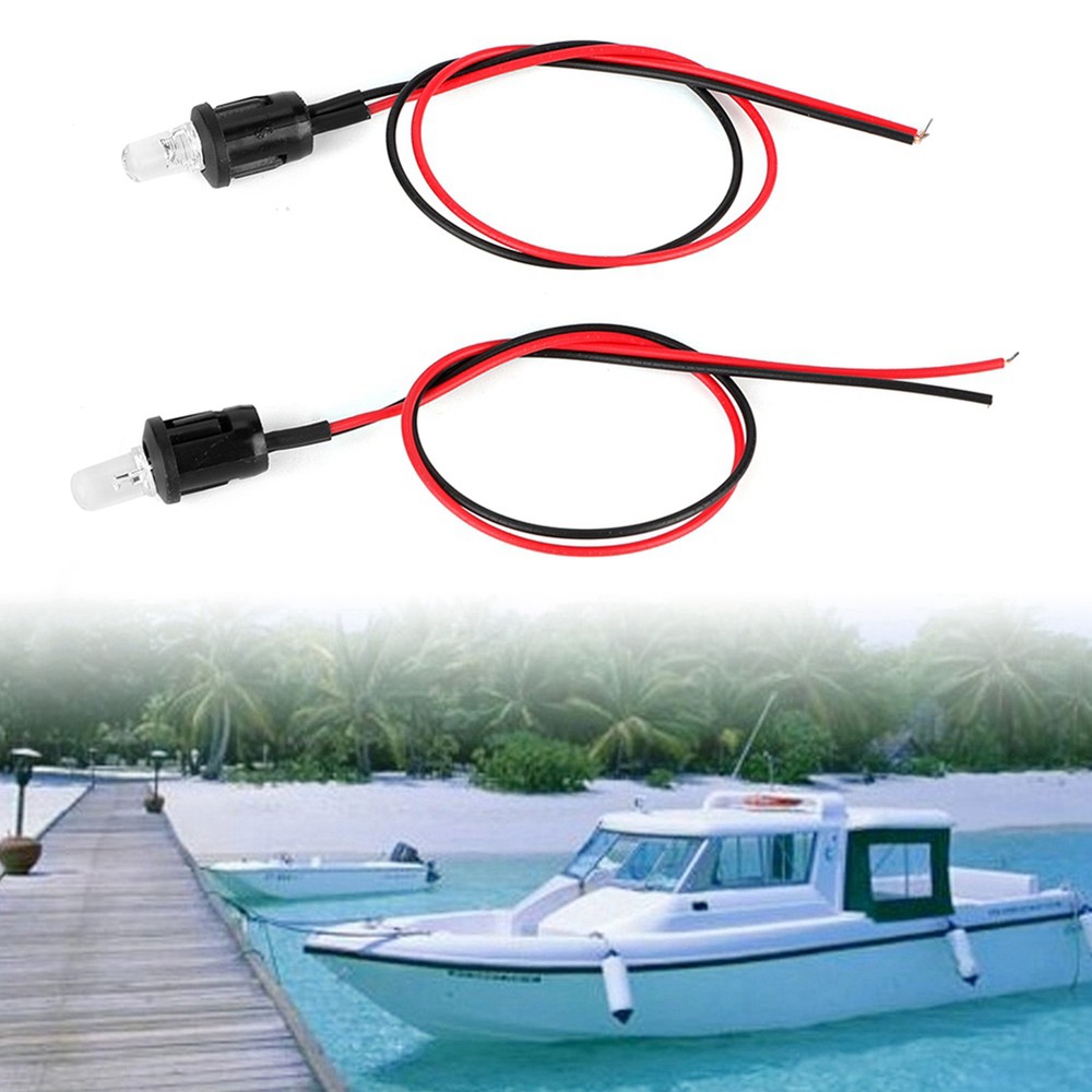 1 Pair DC 12V Car LED Alternating Alarm Dash Mount Light