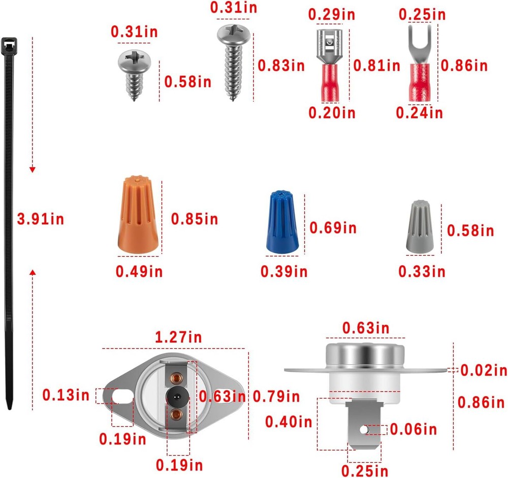 HAXTLK1930 Ceramic Temperature Limiters Kit for Hayward Pool & Spa Heater