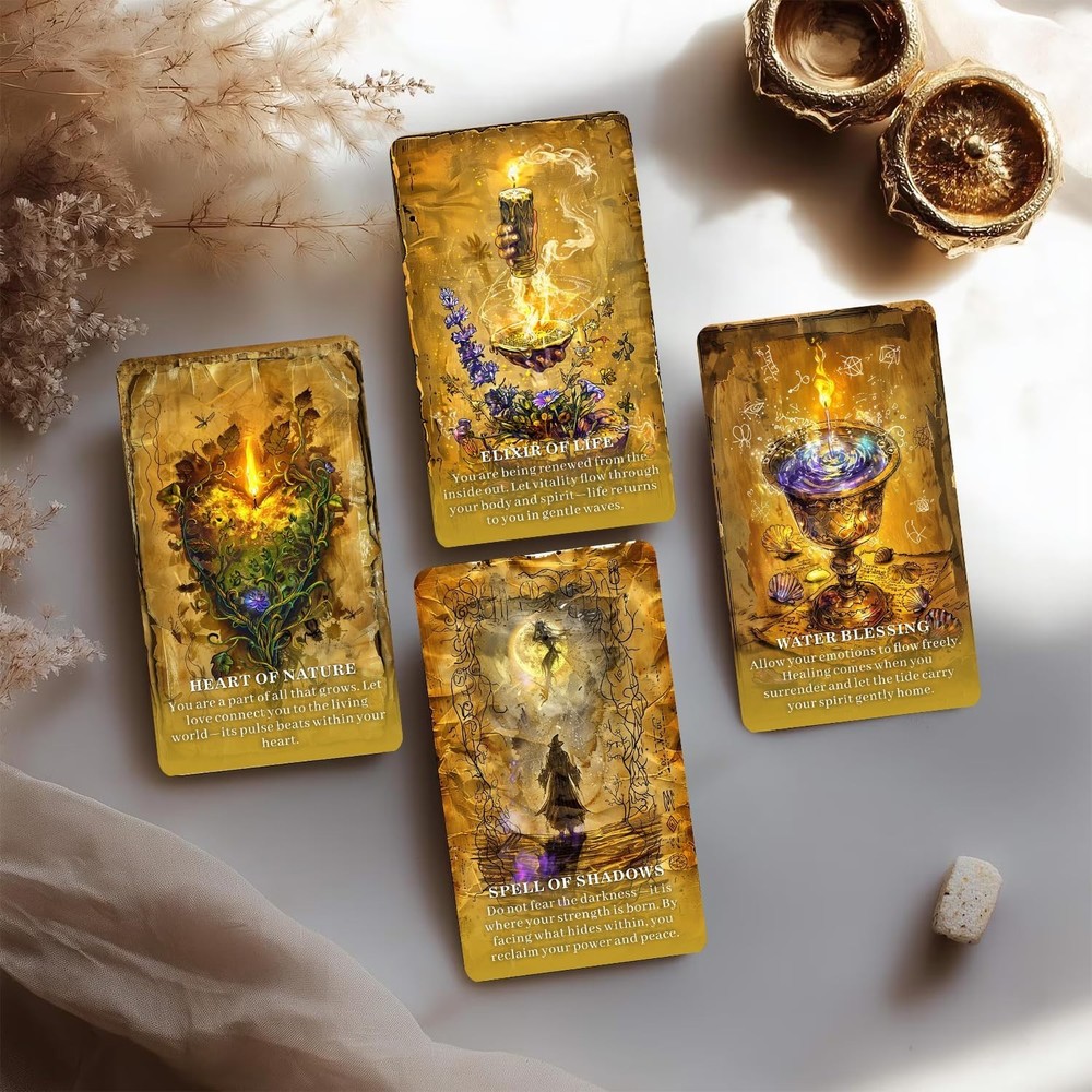 GRIMOIRE OF SHADOWS Oracle Deck: A Mystical Oracle for Shadow Work, Intuition...
