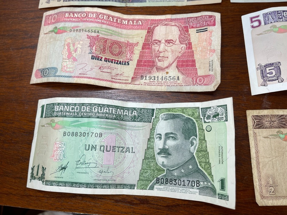 Guatemala 6 Banknotes Lot