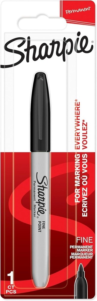 Black Permanent Marker - Versatile Fine Point for Bold, Lasting Marks