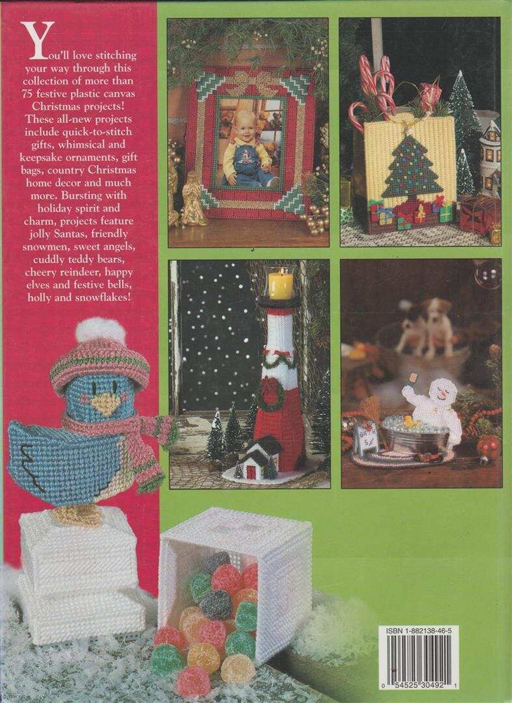 NEW HB 75 MERRY CHRISTMAS PROJECTS IN PLASTIC CANVAS