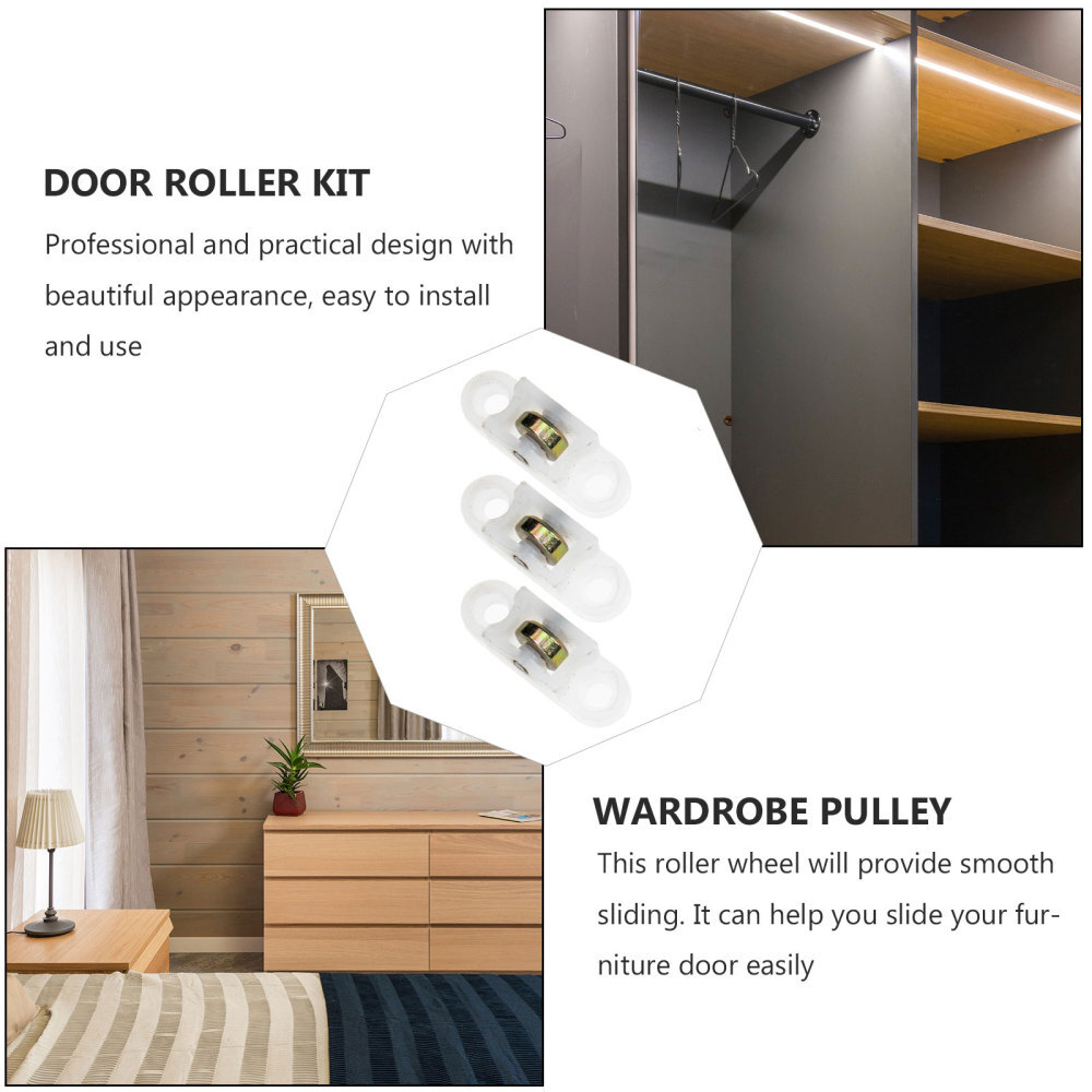 20 Pcs Door Rollers Replacement Sliding Door Rollers