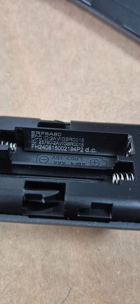 Original Hisense ERF6A80 Remote Control + Batteries